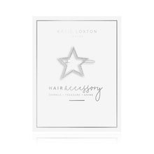Load image into Gallery viewer, Hair Accessory - Pave Star Silver Clip
