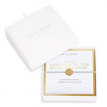 Load image into Gallery viewer, Beautifully Boxed A Littles - Love You to The Moon and Back Silver Bracelet- 6.8&quot; Stretch
