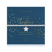 Load image into Gallery viewer, Beautifully Boxed A Littles - With Love This Christmas Silver Bracelet- 6.8" Stretch