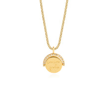 Load image into Gallery viewer, Positivity Pendants - Live Love Sparkle Gold Necklace
