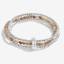 Load image into Gallery viewer, Wellness Stones Sunstone Bracelet - Silver
