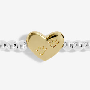 Beautifully Boxed A Littles - Pets Leave Pawprints on Our Hearts Silver Bracelet