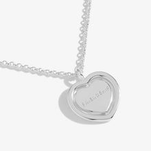 Load image into Gallery viewer, Sentiment Spinners - Friendship Silver Necklace