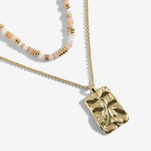Load image into Gallery viewer, Summer Solstice - Pink Shell Gold Necklace
