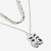 Load image into Gallery viewer, Summer Solstice - Green Shell Silver Necklace
