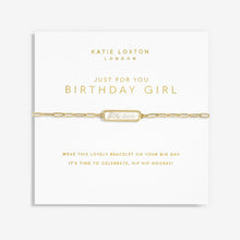 Load image into Gallery viewer, My Moments 'Just For You Birthday Girl' Bracelet
