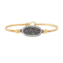Load image into Gallery viewer, Pave Druzy Bangle Bracelet in Iridescent Graphite