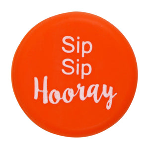 Sip Sip Hooray - Orange - Single Wine Cap