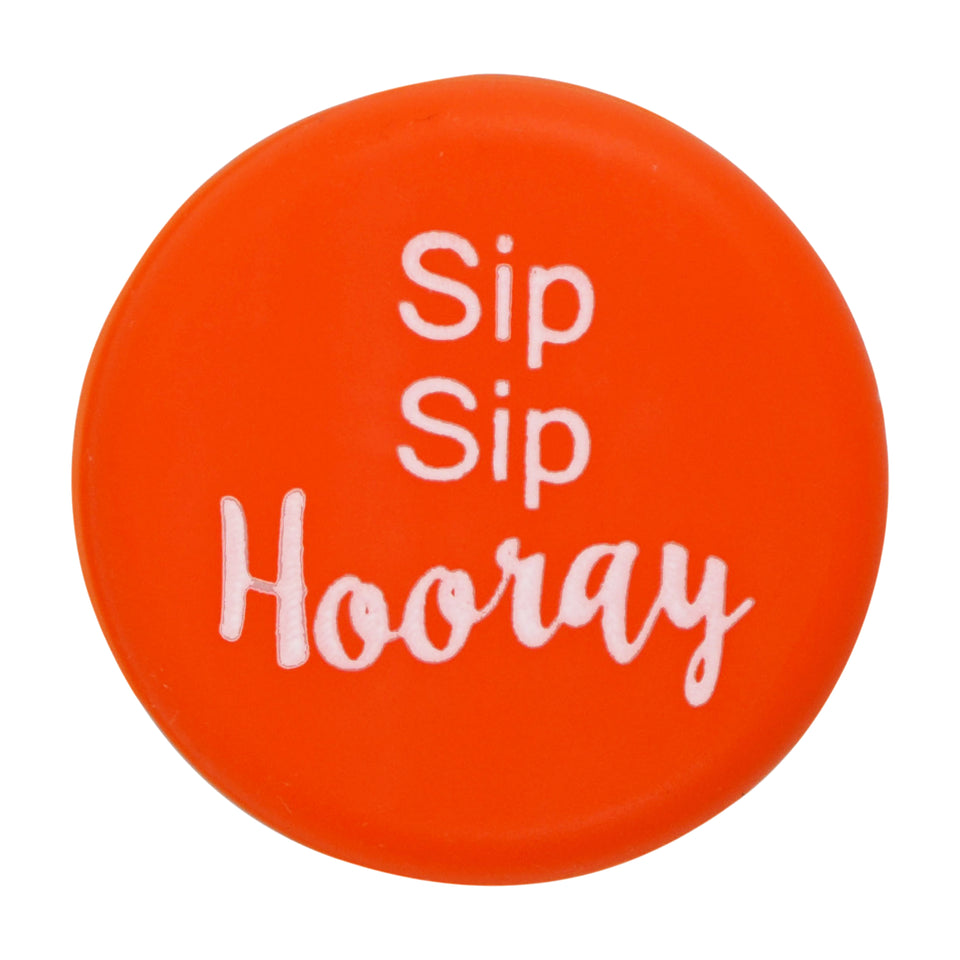 Sip Sip Hooray - Orange - Single Wine Cap