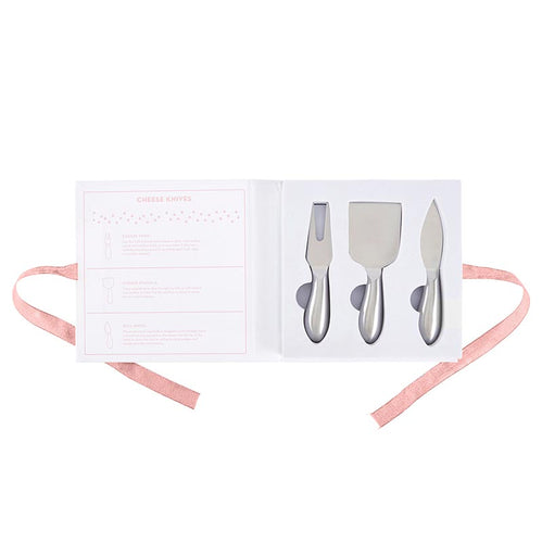 Cardboard Book Set - Gourmet Cheese Knives Set
