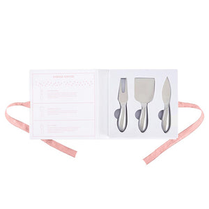 Cardboard Book Set - Gourmet Cheese Knives Set