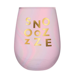 Stemless Wine Glass - Snooze
