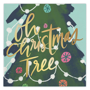 Beverage Napkins - Oh Christmas Tree