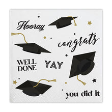 Load image into Gallery viewer, Cocktail Napkins - Graduation Multi
