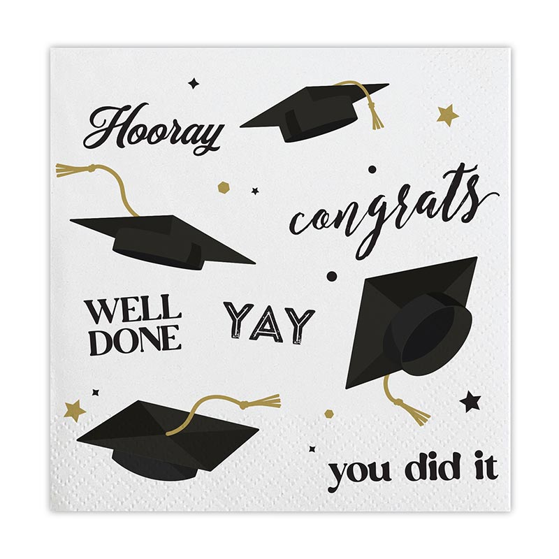Cocktail Napkins - Graduation Multi