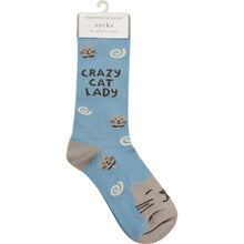 Load image into Gallery viewer, Socks - Crazy Cat Lady
