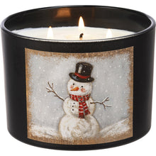 Load image into Gallery viewer, Snowman Jar Candle - Sugar Cookie Scent
