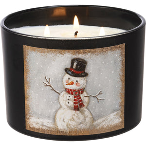 Snowman Jar Candle - Sugar Cookie Scent
