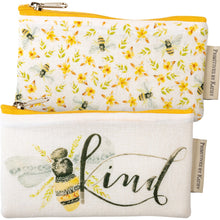 Load image into Gallery viewer, Bee Kind Everything Pouch Set

