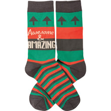 Load image into Gallery viewer, Socks - Awesome &amp; Amazing
