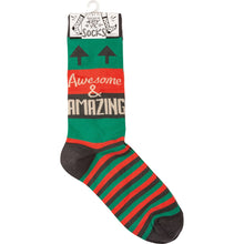 Load image into Gallery viewer, Socks - Awesome &amp; Amazing
