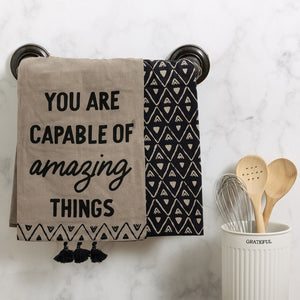 You are Capable Of Amazing Things - Dish Towel Set