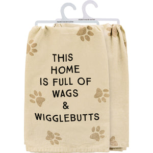 Full Of Wags & Wigglebutts - Dish Towel
