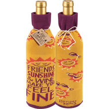 Load image into Gallery viewer, Bottle Sock - Sunshine &amp; Wine
