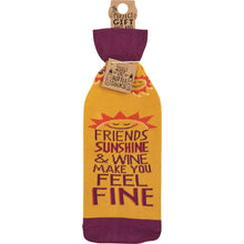 Load image into Gallery viewer, Bottle Sock - Sunshine &amp; Wine
