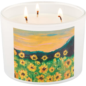 Sunflower Field Jar Candle