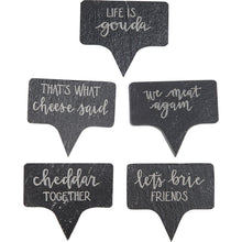 Load image into Gallery viewer, Cheeses with Sentiments Party Pick Markers Set
