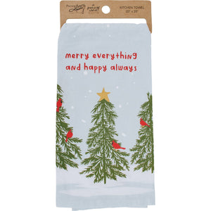 Merry Everything Cardinal  - Dish Towel