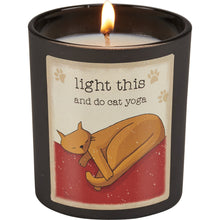 Load image into Gallery viewer, Light This And Do Cat Yoga Jar Candle
