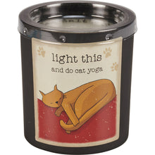 Load image into Gallery viewer, Light This And Do Cat Yoga Jar Candle
