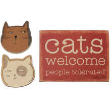 Load image into Gallery viewer, Magnet Set - Cats Welcome
