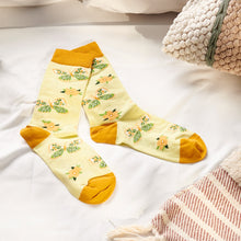 Load image into Gallery viewer, Socks - Yellow Butterfly
