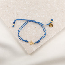 Load image into Gallery viewer, Filled by Faith Open Cross Bracelet Gold
