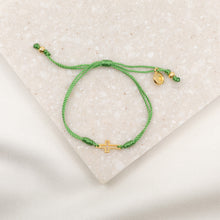 Load image into Gallery viewer, Filled by Faith Open Cross Bracelet Gold
