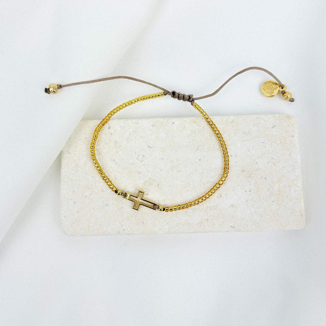 Filled by Faith Cross Bracelet