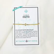 Load image into Gallery viewer, Filled by Faith Cross Bracelet
