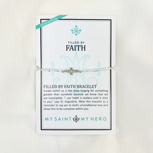 Filled by Faith Cross Bracelet