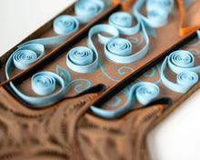 Load image into Gallery viewer, Quilled Cowboy Boots Greeting Card
