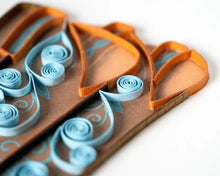 Load image into Gallery viewer, Quilled Cowboy Boots Greeting Card
