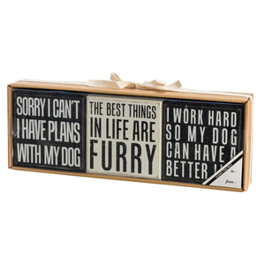 Dog Box Sign Set