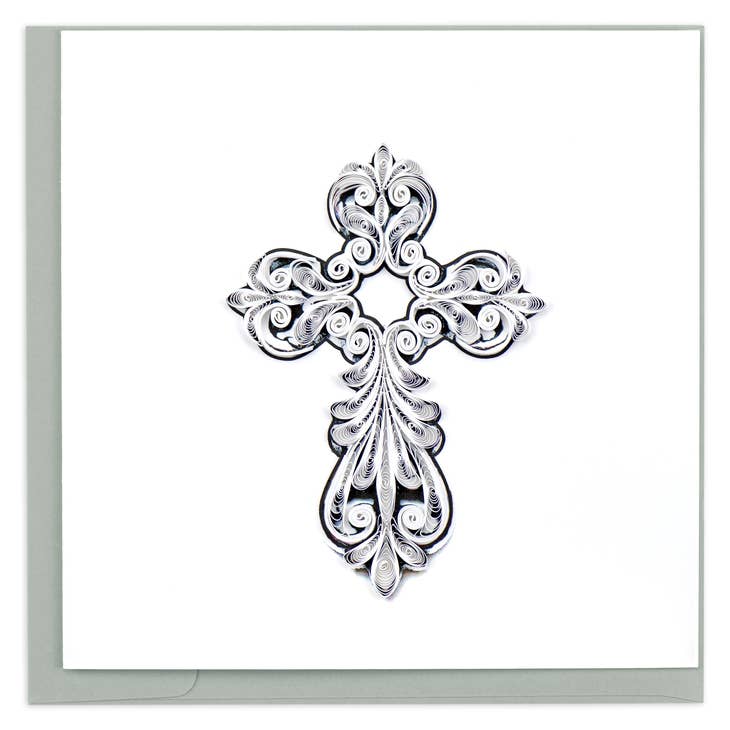 Quilled Cross Card