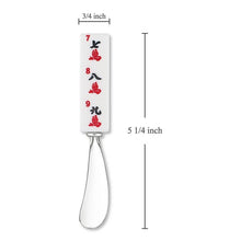 Load image into Gallery viewer, 2-Piece Mahjong Characters Zinc Cheese Spreader
