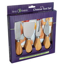 Load image into Gallery viewer, 4-Piece Cheese Tool Set - Bamboo Handles
