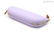 Load image into Gallery viewer, Lihit Lab Bloomin Zippered Pen Case - Lavender
