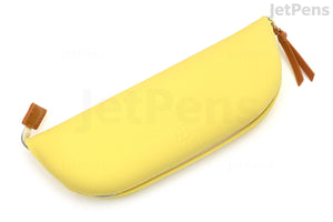 Lihit Lab Bloomin Zippered Pen Case - Yellow