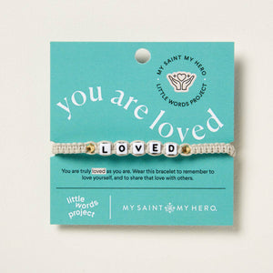 My Saint My Hero Little Words Project and My Saint My Hero Loved Bracelet